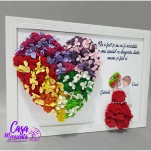 Tablou cu licheni Dragoste de Mama