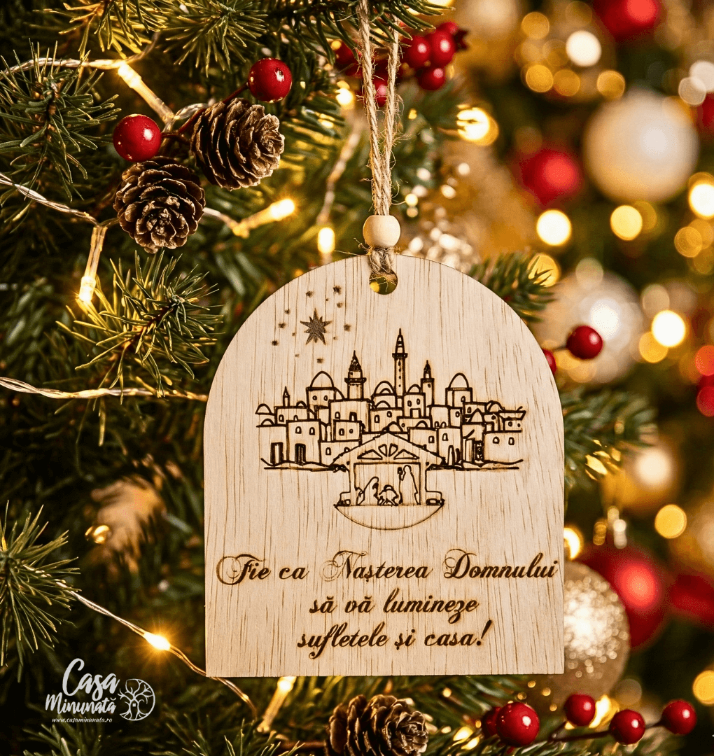 Ornament de Craciun din Lemn