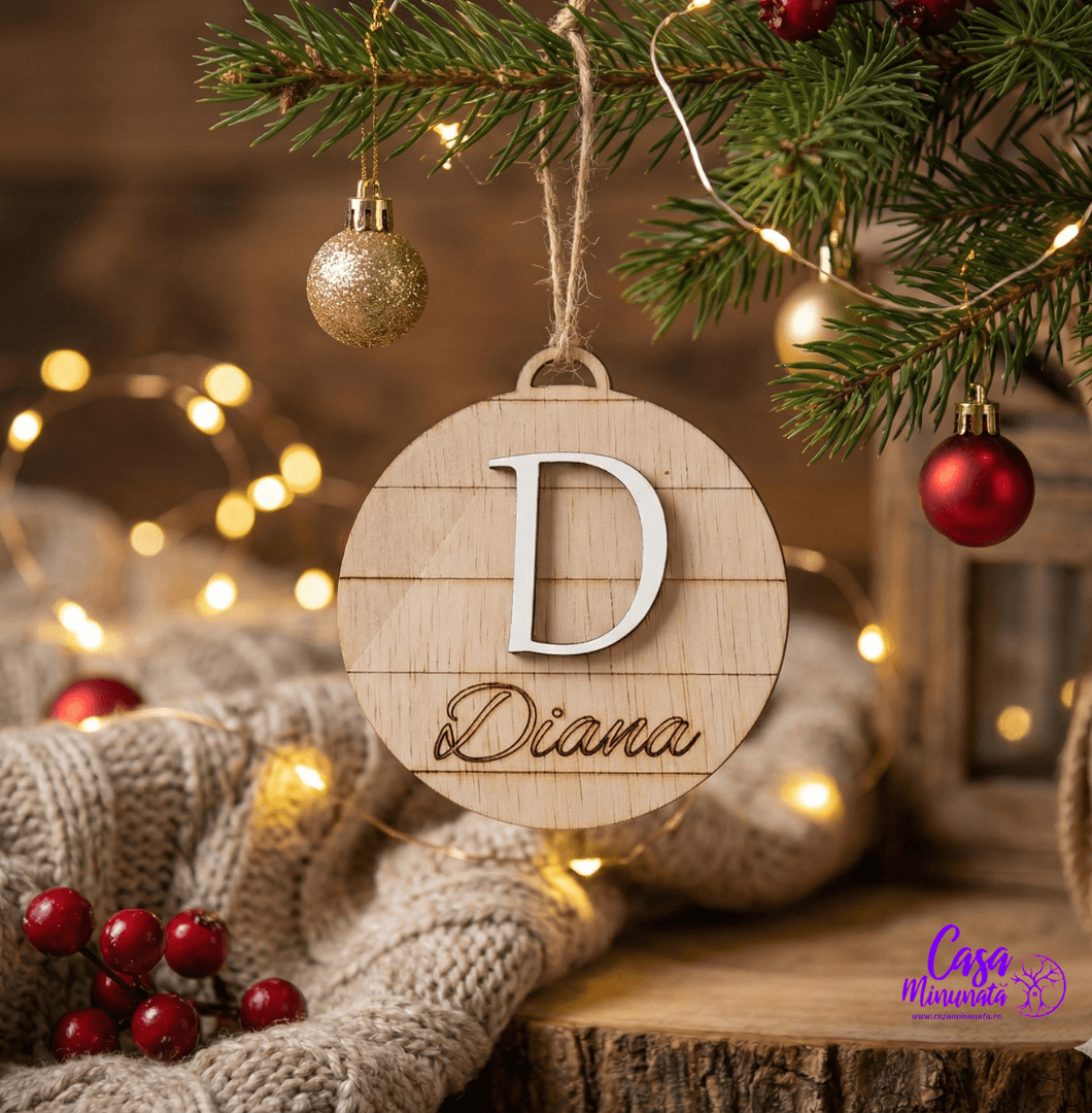 Glob personalizat cu initiala si nume